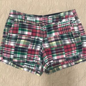 Womens madras shorts